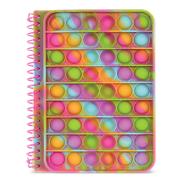 [724-924] Rainbow Tie Dye Popper Journal