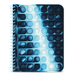 [724-925] Blue Tie Dye Popper Journal