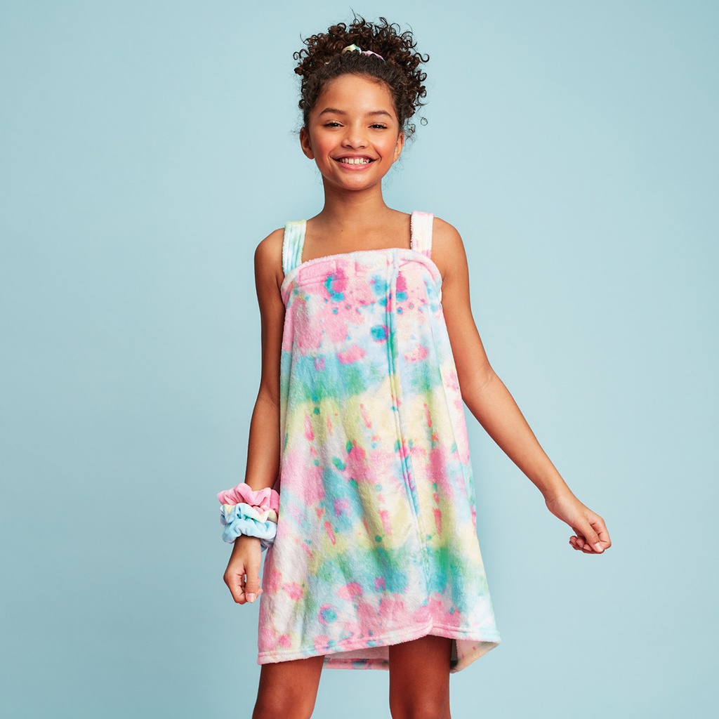 Swirl Tie Dye Plush Spa Wrap