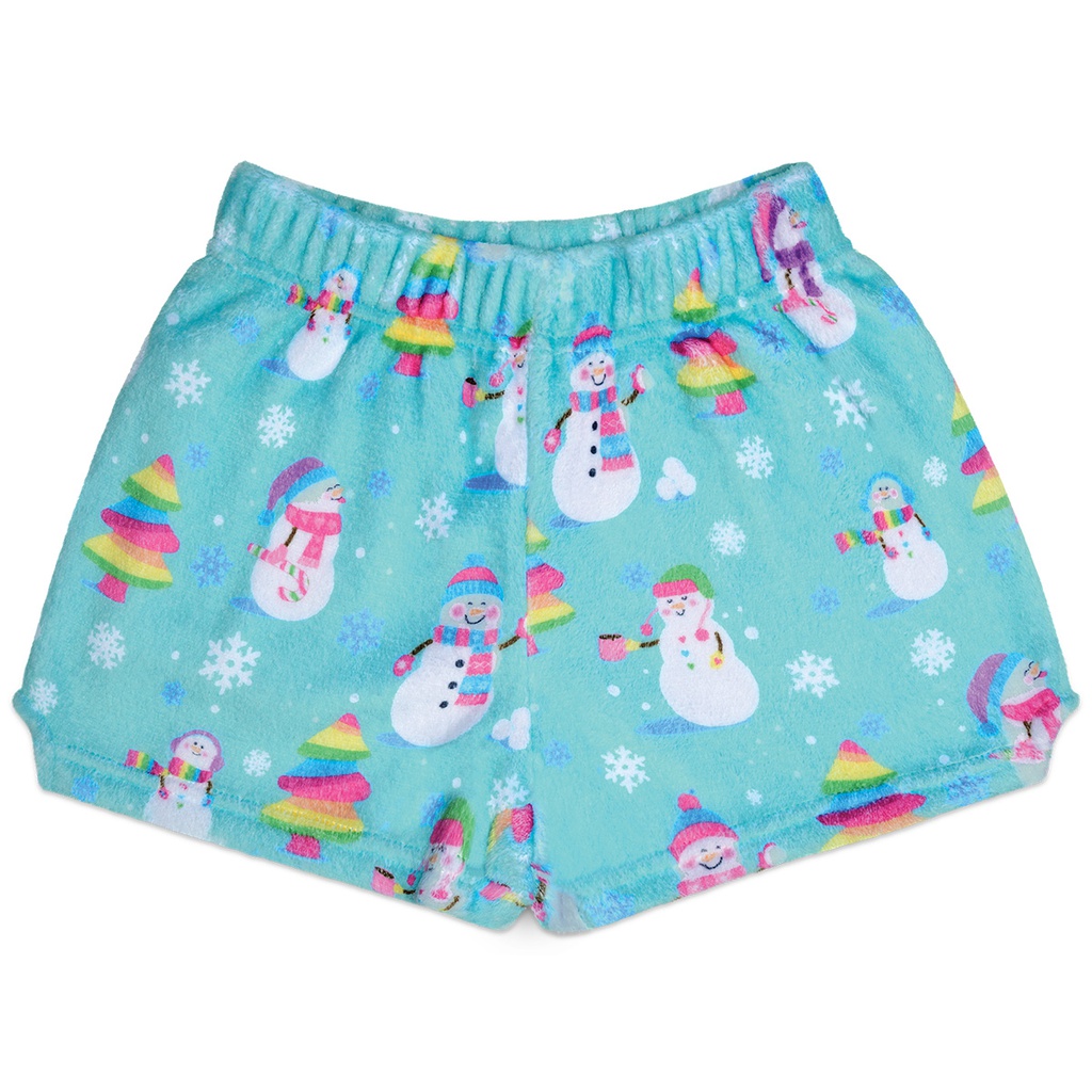 Silly Snowman Plush Shorts