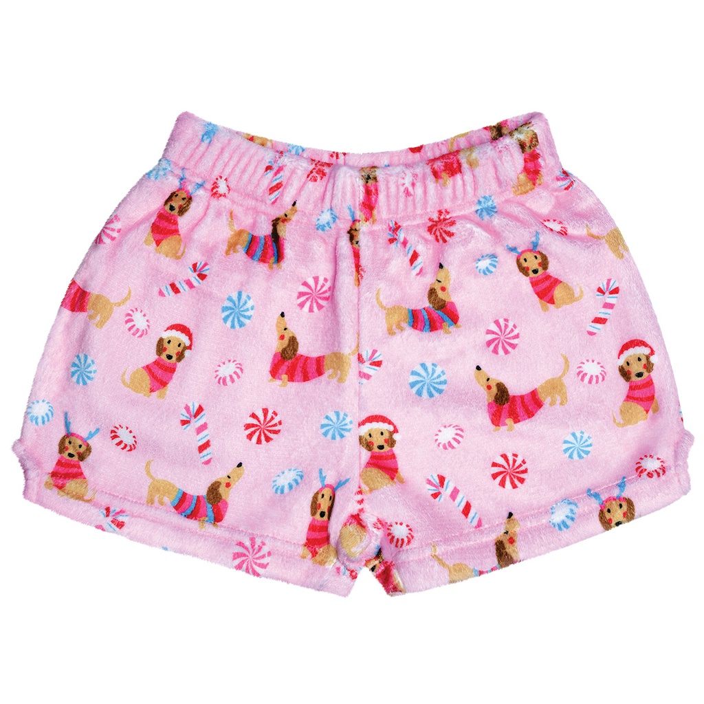 Peppermint Bark Plush Shorts