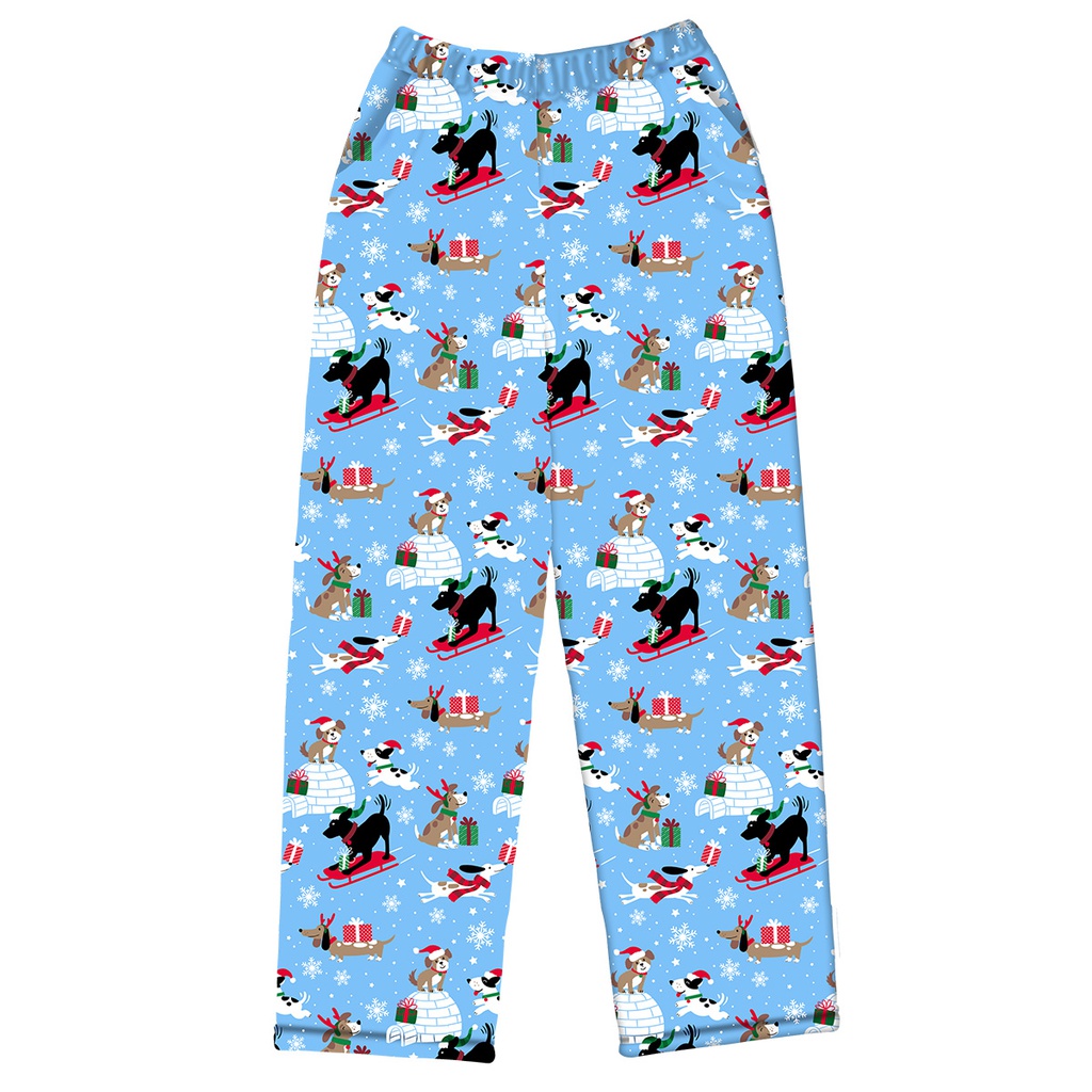 Merry Dog-Mas Plush Pants