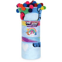[780-2150] Rainbow Care Bear Plush Blanket