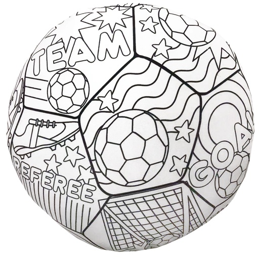 [780-2163] Soccer Color Me Pillow