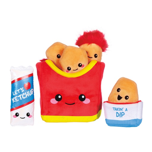 [780-2098] Chicken Nuggets Furry and Fleece Plush