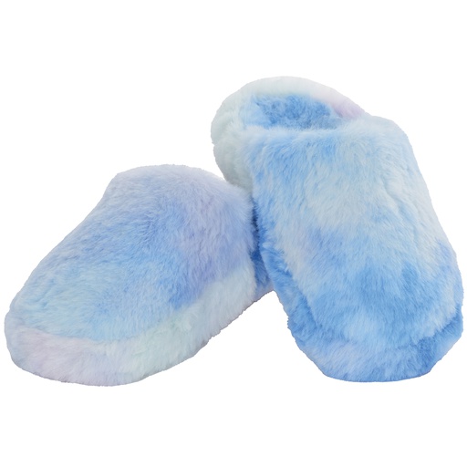 Blue Tie Dye Scuff Slippers