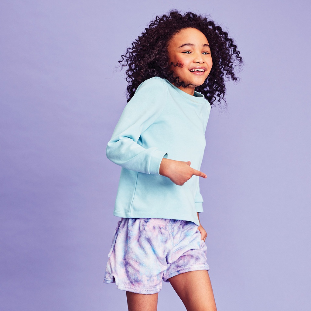 Purple Sky Plush Shorts