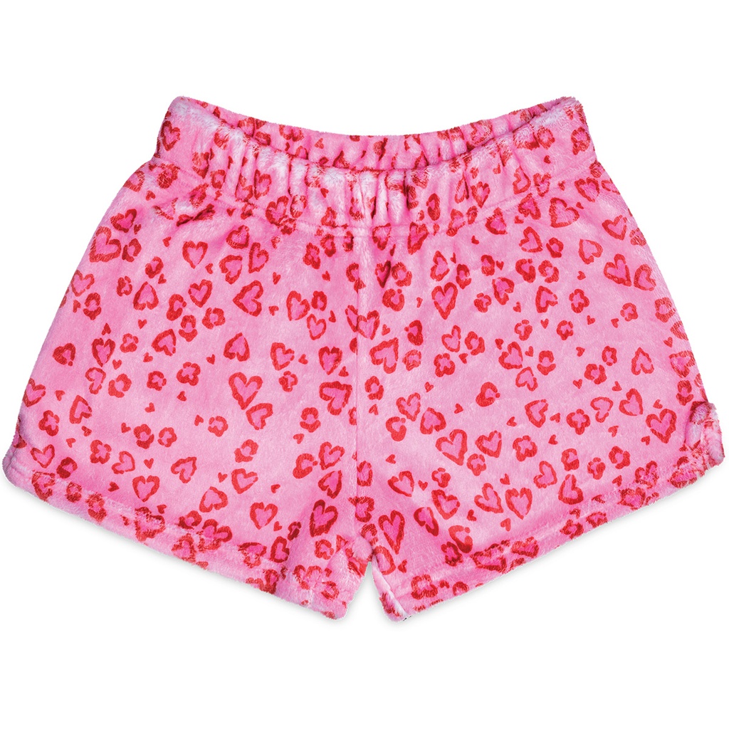 Lovely Leopard Plush Shorts