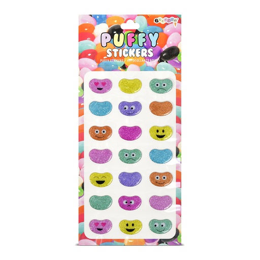 [700-445] Jelly Bean Puffy Stickers
