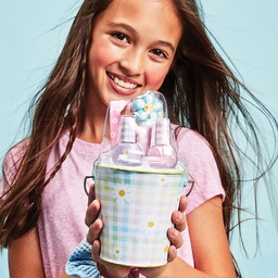 [815-116] Daisy Gingham Beauty Bucket Set