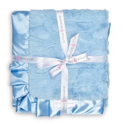 [430-005] Little Scoops Blue Receiving Blanket