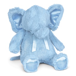 [480-001] Little Scoops Blue Furry Plush Elephant