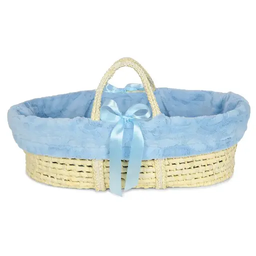 Little Scoops Baby Basket with Blue Liner