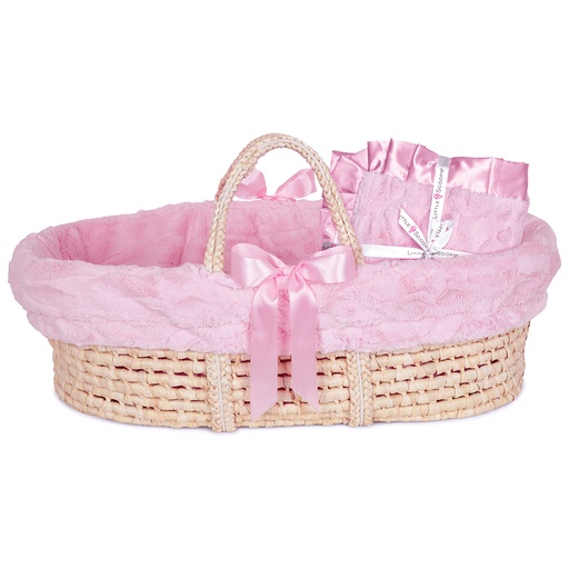 Little Scoops Pink Receiving Blanket & Basket