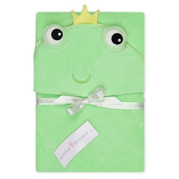 [450-007] Little Scoops Frog Hooded Towel