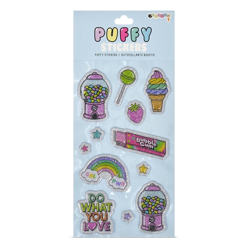 [700-446] Gumball Machine Puffy Stickers