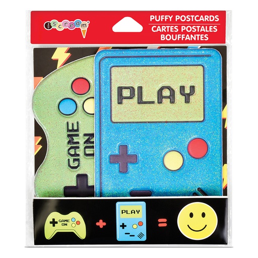 Gamer Puffy Postcards