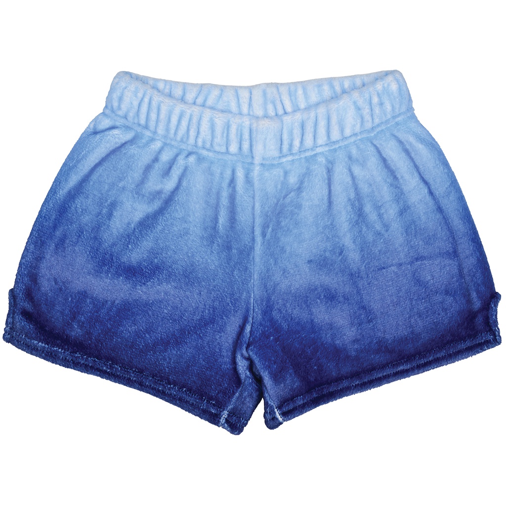 Blue Ombre Plush Shorts