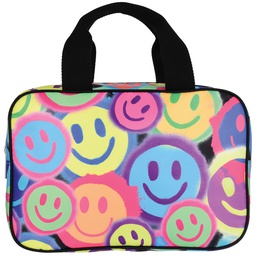 [810-1674] Spray Paint Smiles Large Cosmetic Bag