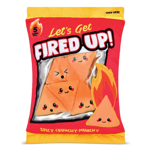 [780-3023] Fired Up Chips Packaging Fleece Plush