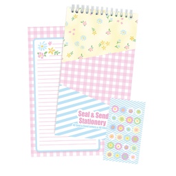[760-1206] Sweet Patchwork Seal &amp; Send Stationery