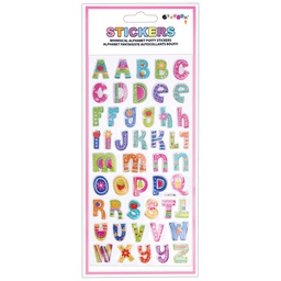 Large White Puffy Alphabet Stickers