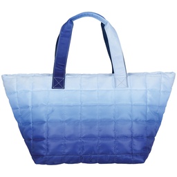 [810-1685] Blue Ombre Quilted Overnight Bag