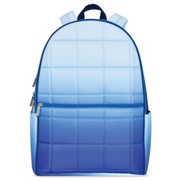 [810-1683] Blue Ombre Quilted Backpack
