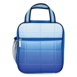 [810-1684] Blue Ombre Quilted Lunch Tote
