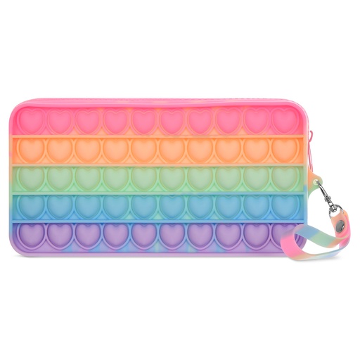 [810-1746] Happy Stripe Popper Pencil Case