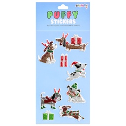 [700-456] Snow Dogs Puffy Stickers