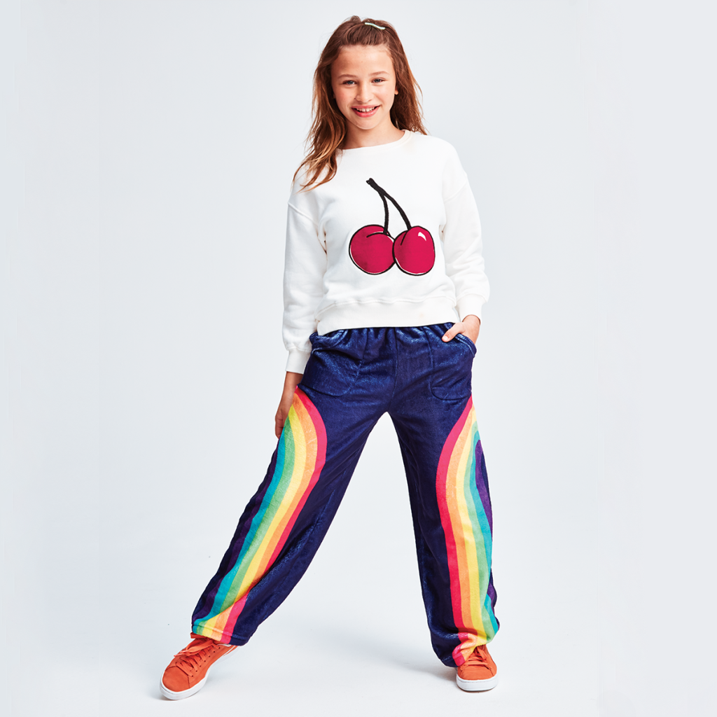 Rainbow Plush Pants