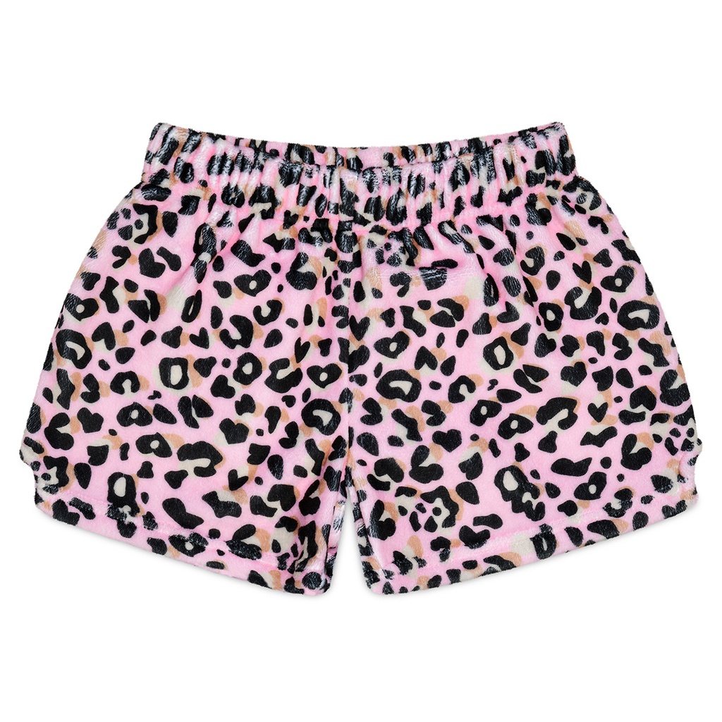 Lush Leopard Plush Shorts
