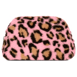 [810-1796] Lush Leopard Oval Cosmetic Bag