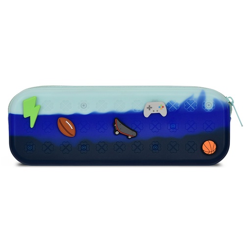 Iscream Blue Tie Dye Popper Pencil Case