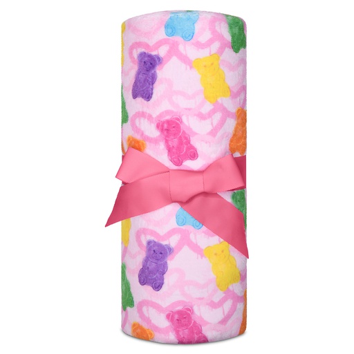 [780-3721] Beary Sweet Plush Blanket