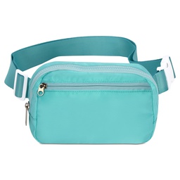 [810-1834] Turquoise Nylon Belt Bag