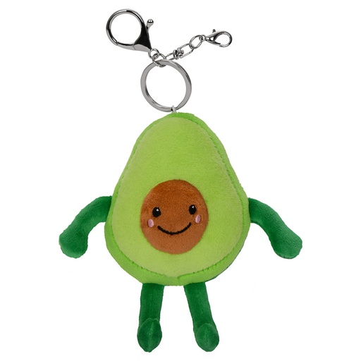 [860-584] Smiling Avocado Bag Buddy Clip Plush