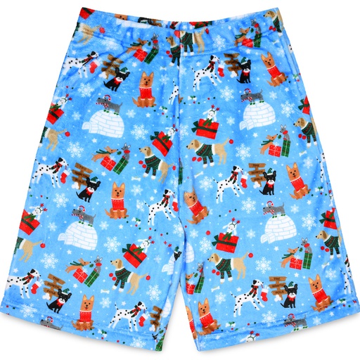 Holiday Hounds Plush Board Shorts