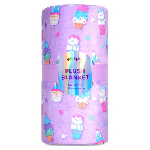 [780-3800] Ice Cream Holidae Plush Blanket