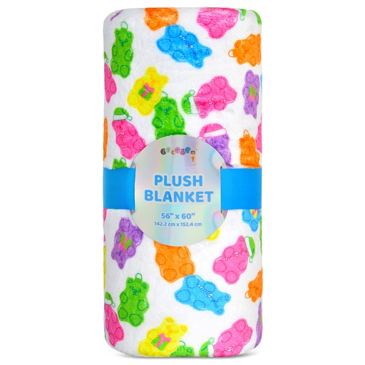 [780-3832] Beary Holiday Plush Blanket