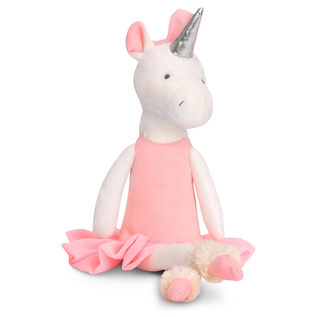 Iscream Dashing Doe Ballerina Holiday Pillow – 15"x7" Embroidered Deer Accent Pillow With Glitter, Plush Festive Decor