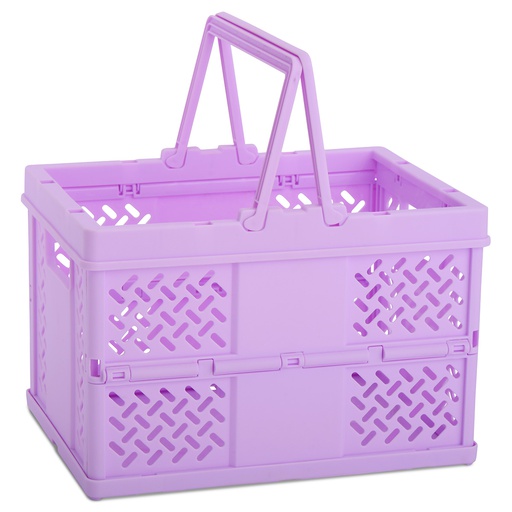 [775-101] Small Lavender Foldable Storage Crate