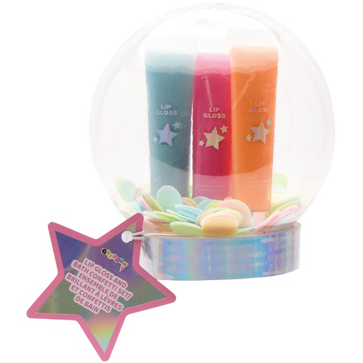 [815-228] Winter Wonderland Lip Gloss & Bath Confetti Set