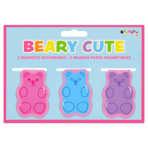 [760-1274] Beary Cute Magnetic Bookmarks
