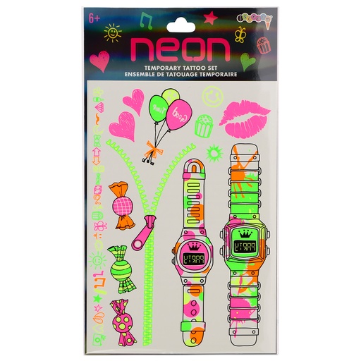 [815-262] Neon Fun Tattoo Set
