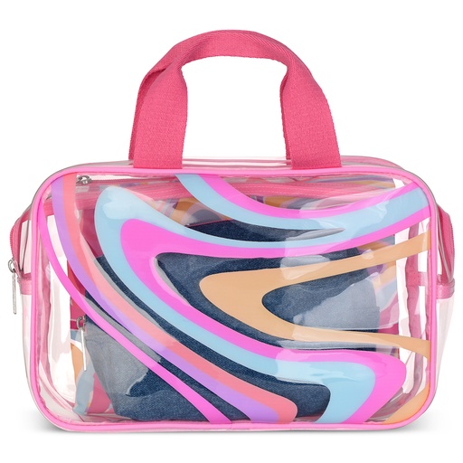 [810-2045] Color Swirl Cosmetic Bag Trio