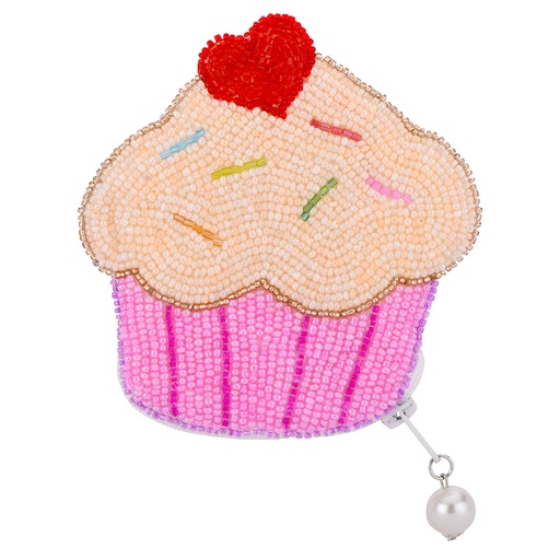 [810-2054] Cupcake Beaded Purse