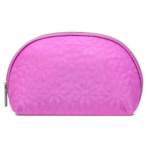 [810-2076] Puffy Flowers Oval Cosmetic Bag