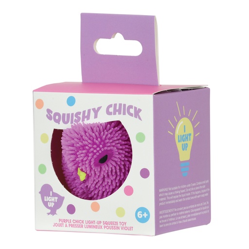 [770-388] Purple Chick Light-Up Squeeze Toy